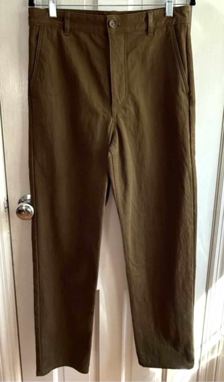 COS Olive Green Tailored Trousers Pants Women's Size 6 Minimalist